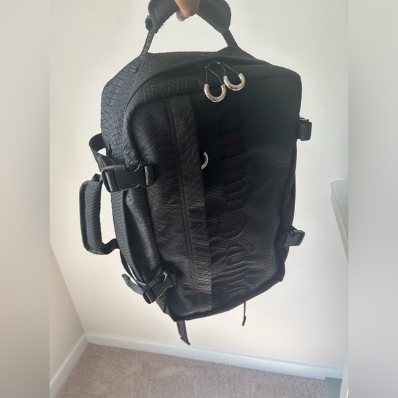 Juicy Couture UK black Snake Print Travel Backpack main image 4